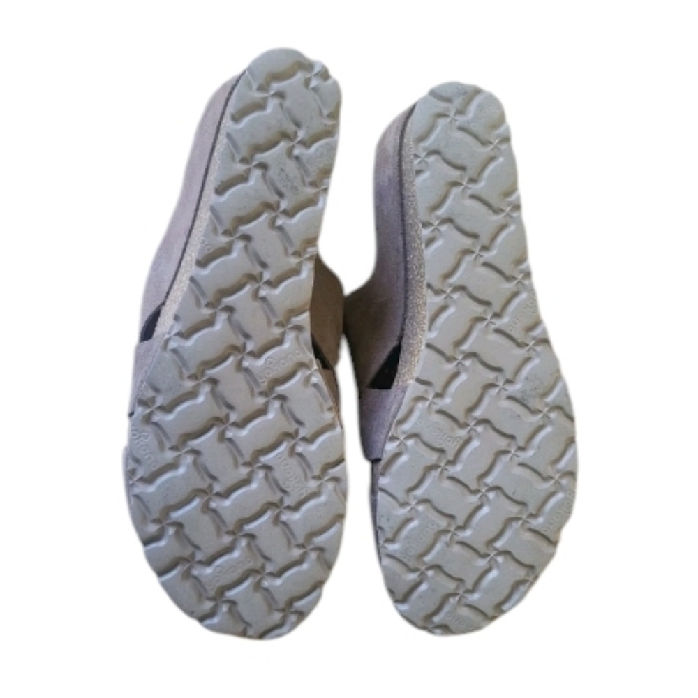 Yokono Cork Wedge Suede Slide Sandal In Taupe Made In Spain Size 9 - Picture 5 of 6